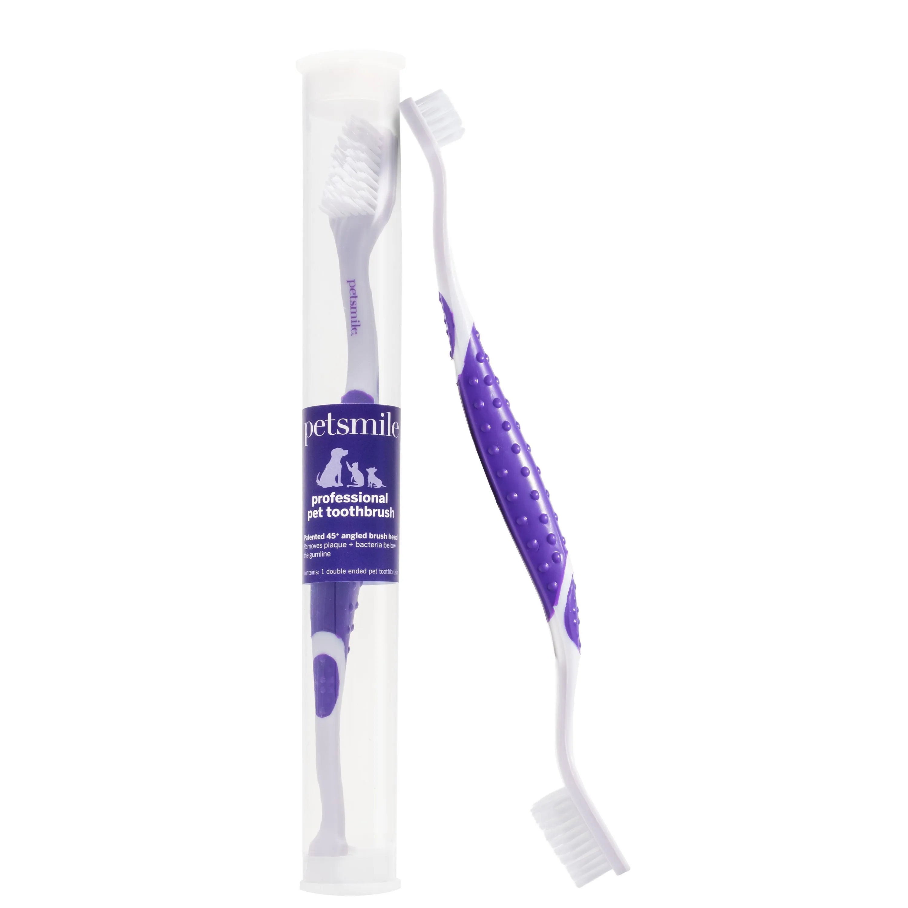 Petsmile Professional Dual Ended Toothbrush for Dogs and Cats^^^