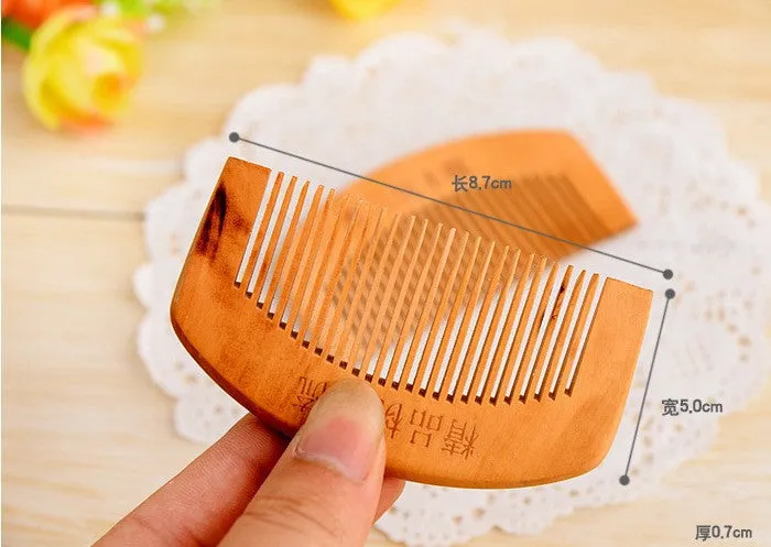 Popular natural health care comb anti-static comb comb Peach WOOD hair brush hairbrush hair comb