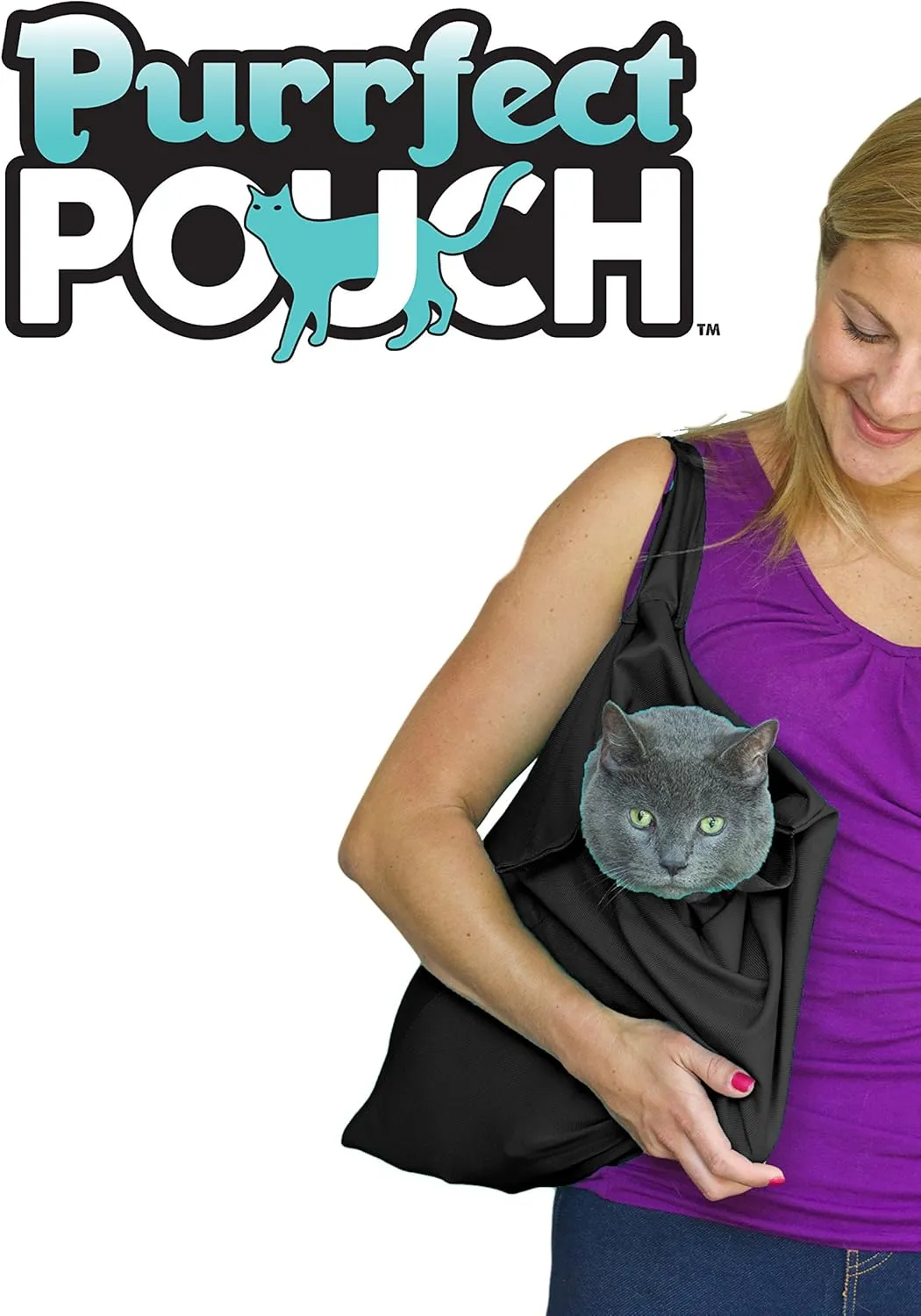 PurrFect Pouch The Original AS SEEN ON TV. Comfy Soothing Cat Carrier
