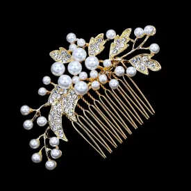 "Millie" - Pearl Bridal Hair Comb - Available in Gold and Silver
