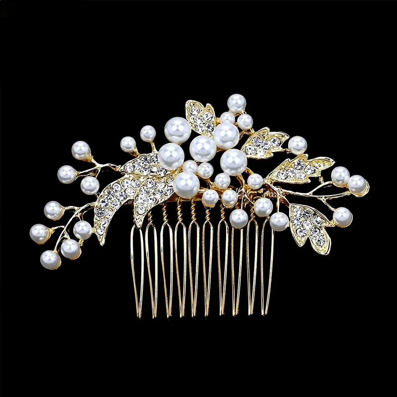 "Millie" - Pearl Bridal Hair Comb - Available in Gold and Silver