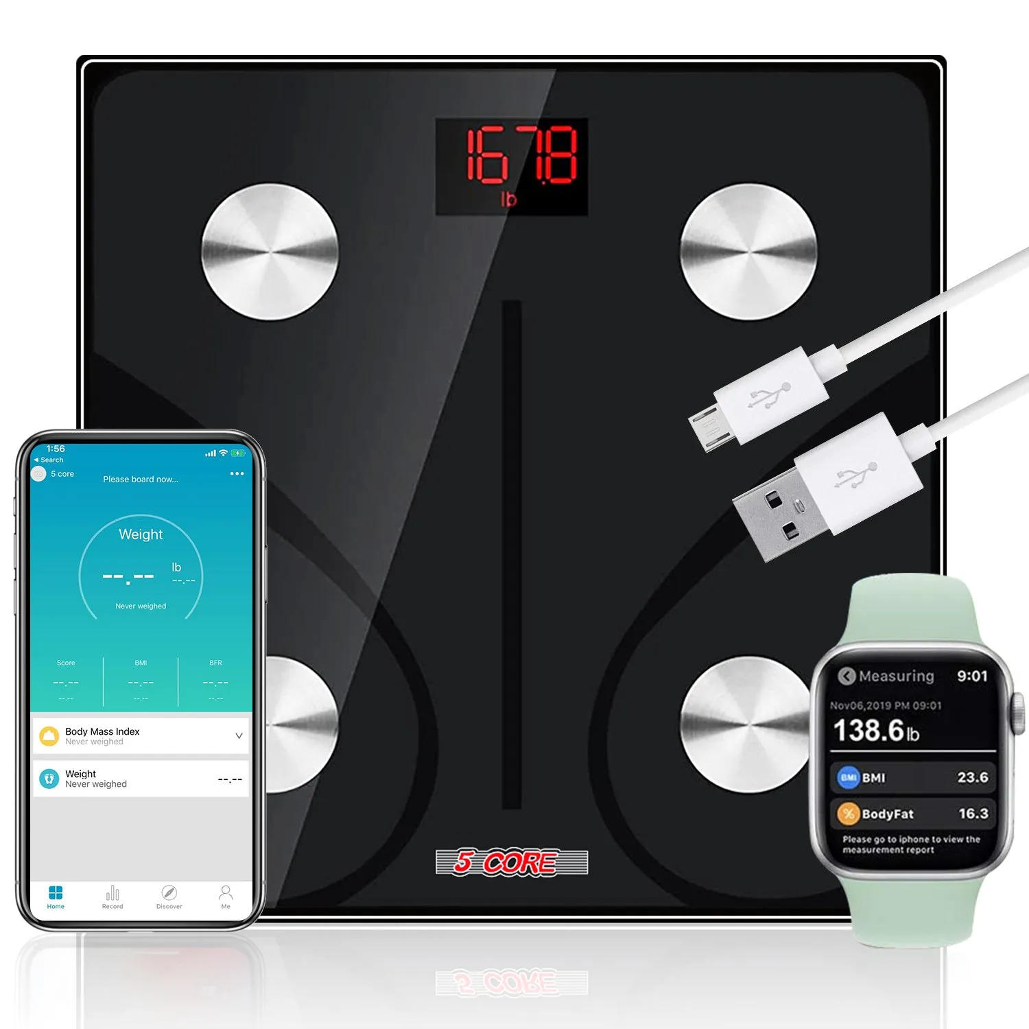 Rechargeable Body Weight Scale