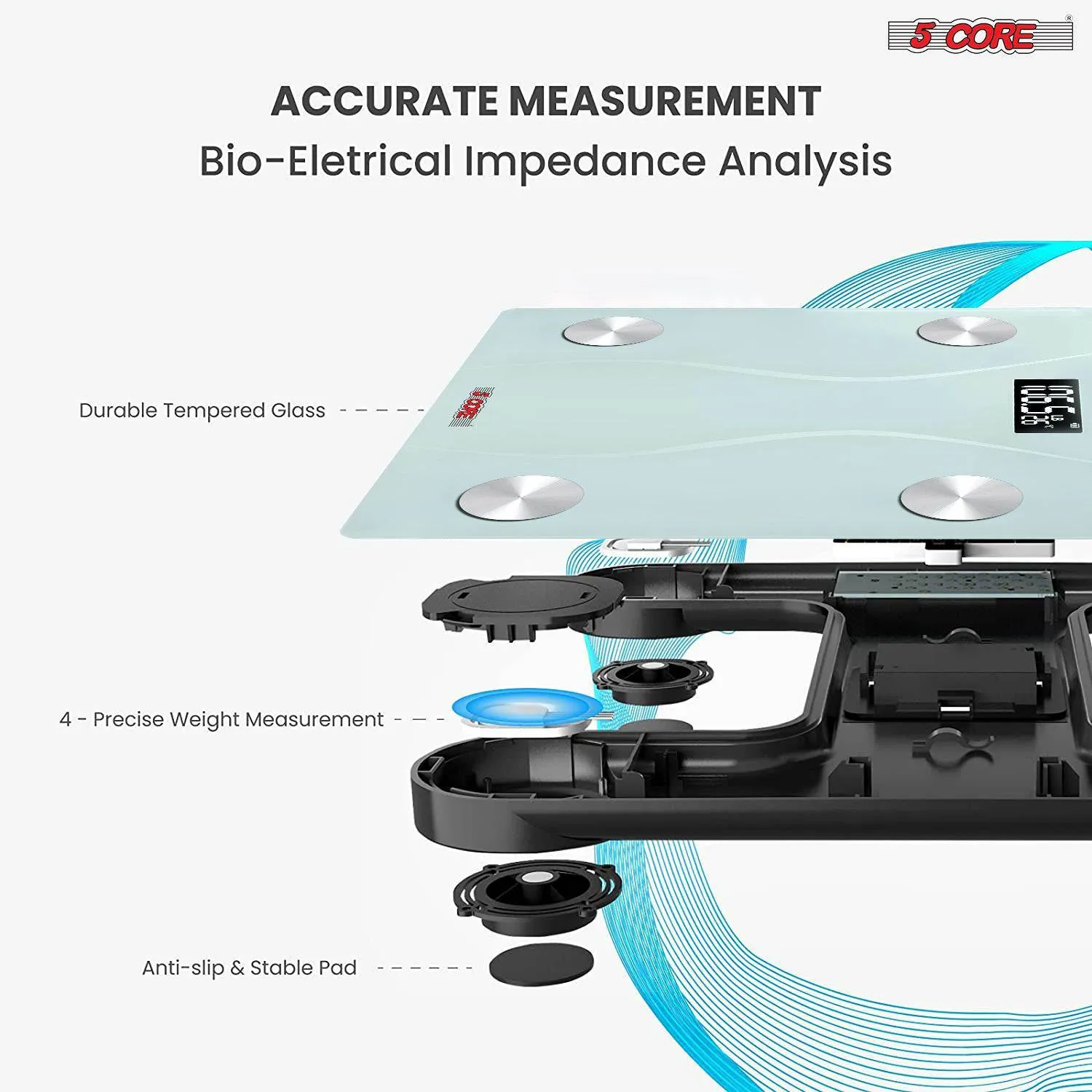 Rechargeable Body Weight Scale