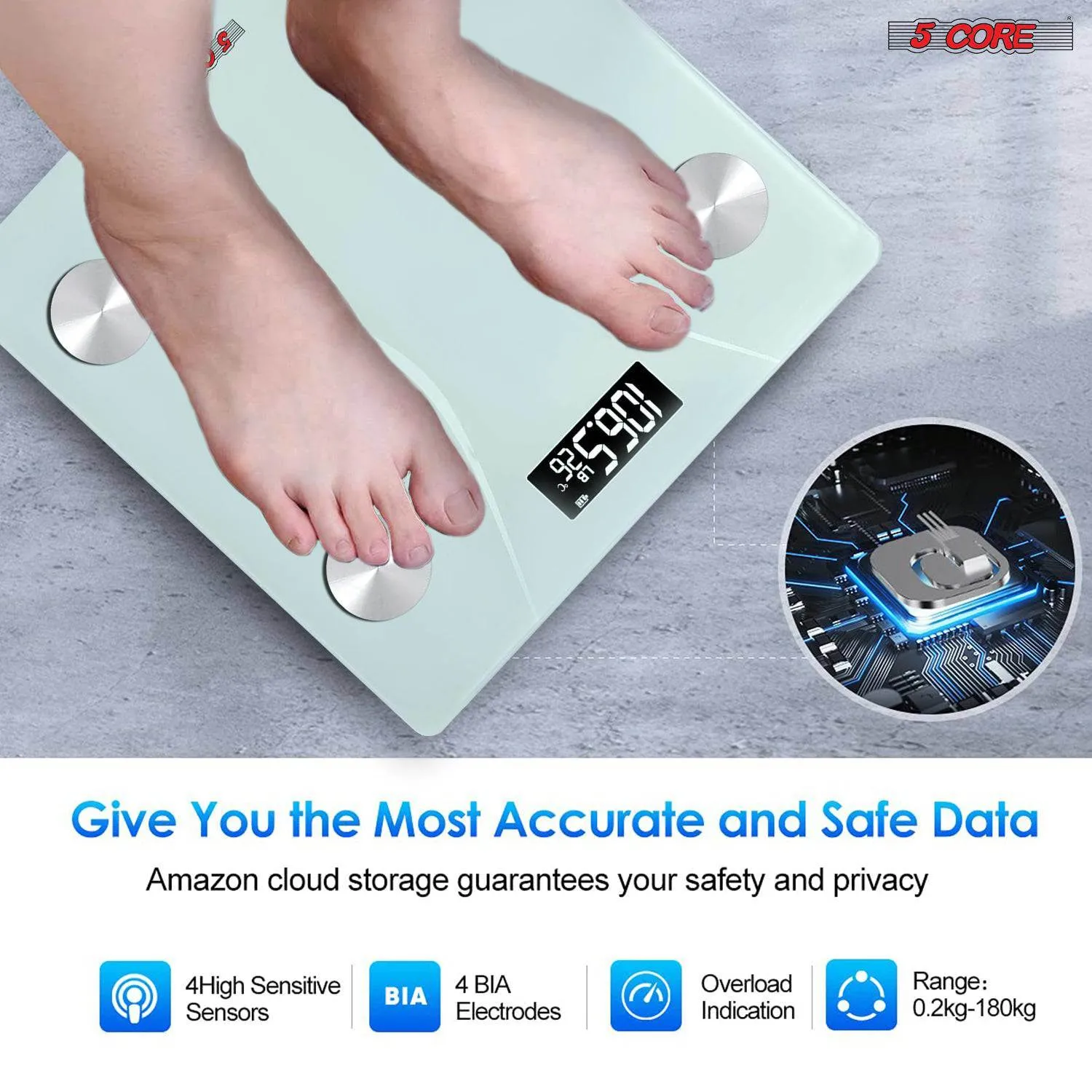 Rechargeable Body Weight Scale