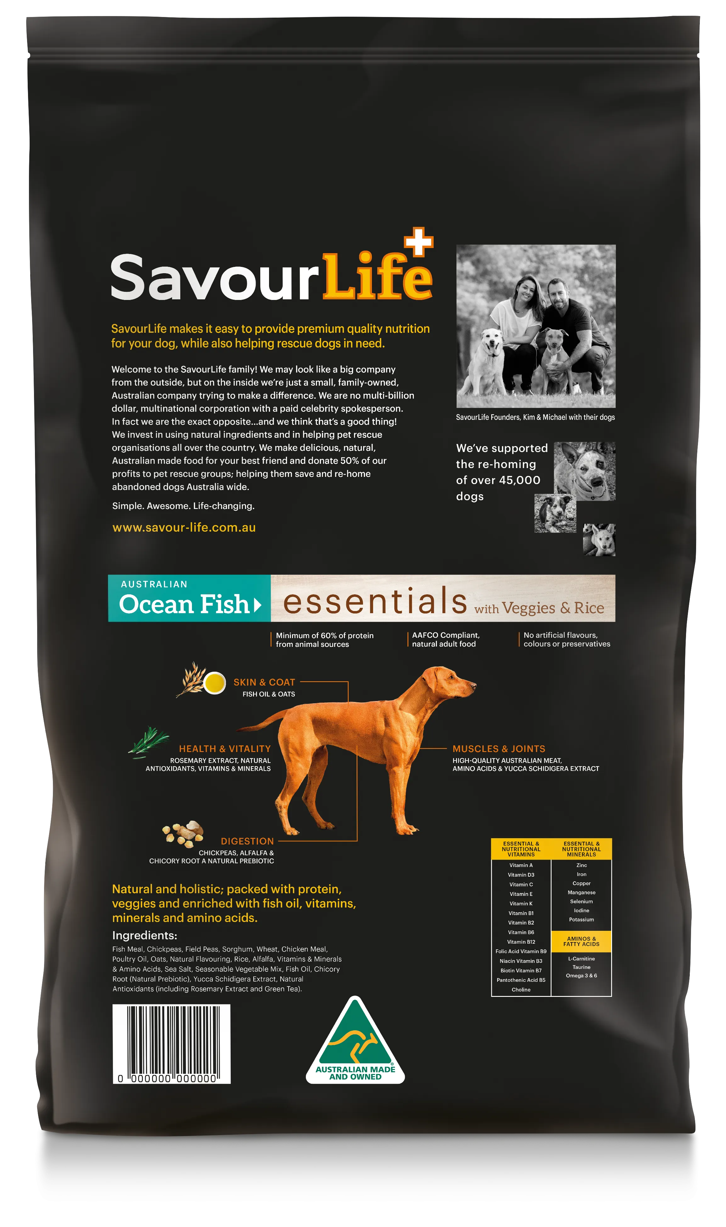 SavourLife - Essentials Ocean Fish Dog Dry Food (15kg)