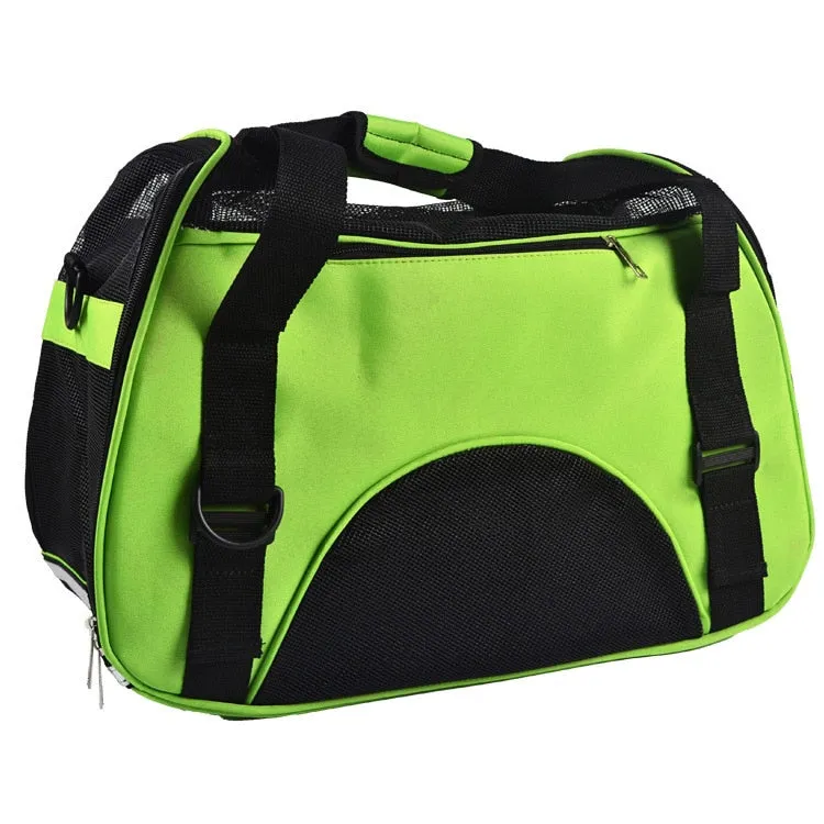 Sidiou Group Small Dogs Sport Style Pet Front Carrier Mesh Comfortable Travel Tote Shoulder Bag