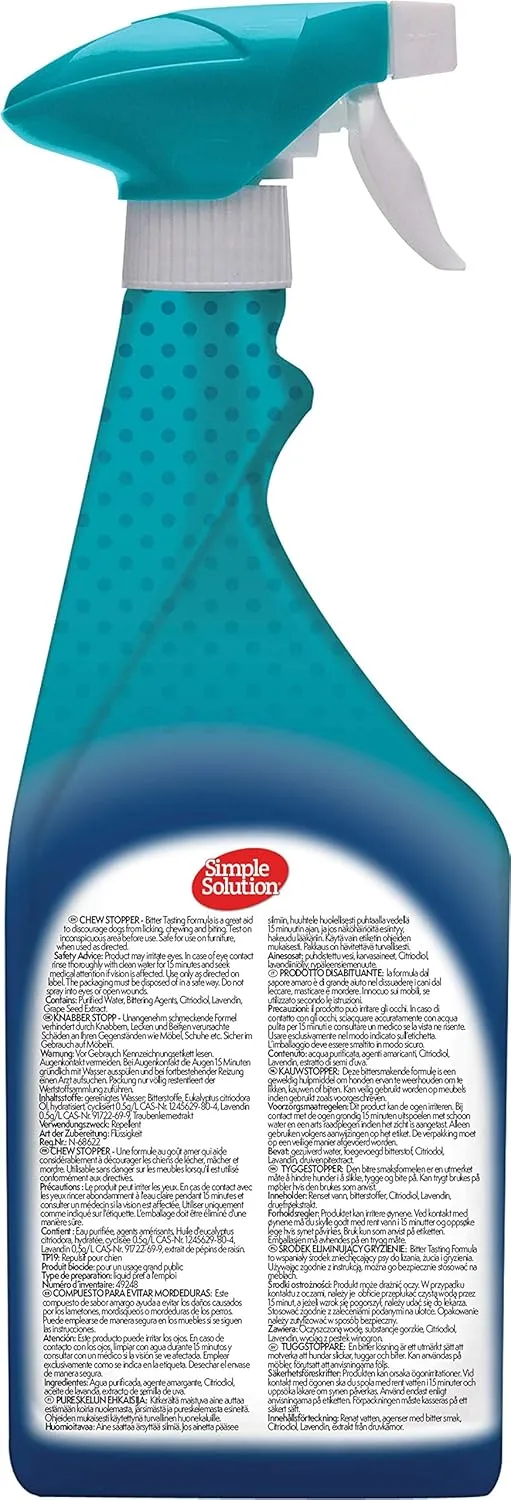 Simple Solution Chew Stopper for Dogs, 500 ml