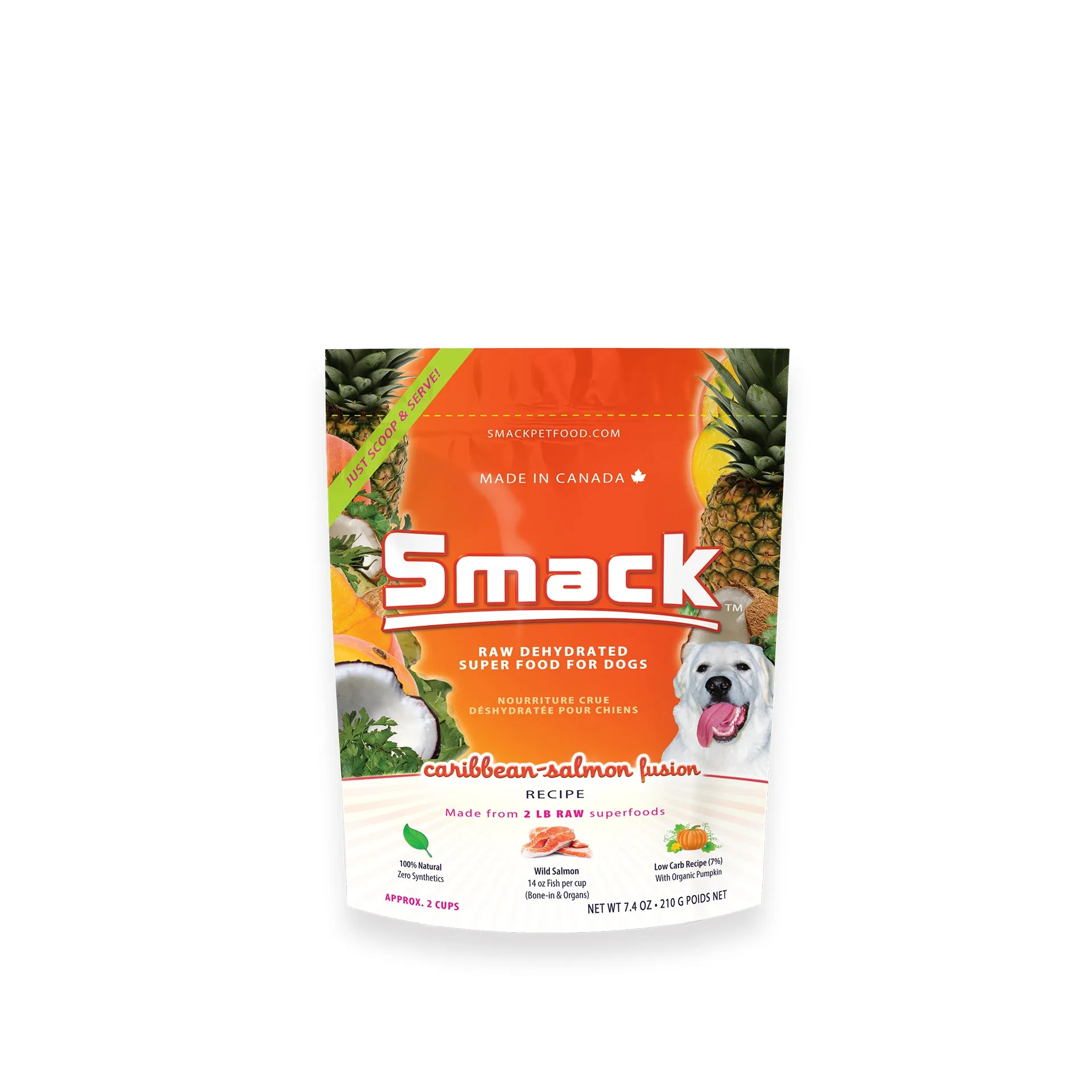 Smack - Dog Food Raw Dehydrated - Caribbean Salmon Fusion