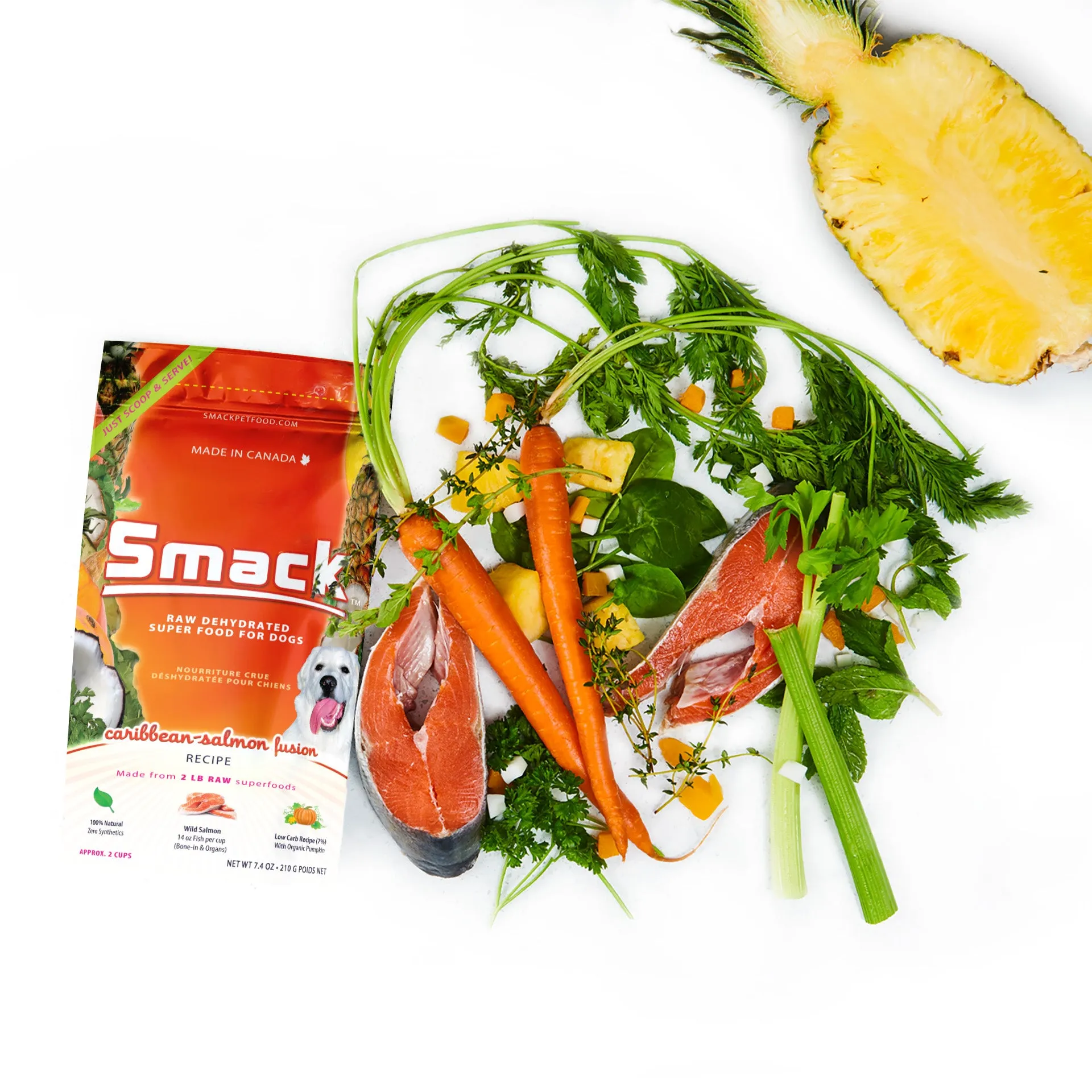 Smack - Dog Food Raw Dehydrated - Caribbean Salmon Fusion