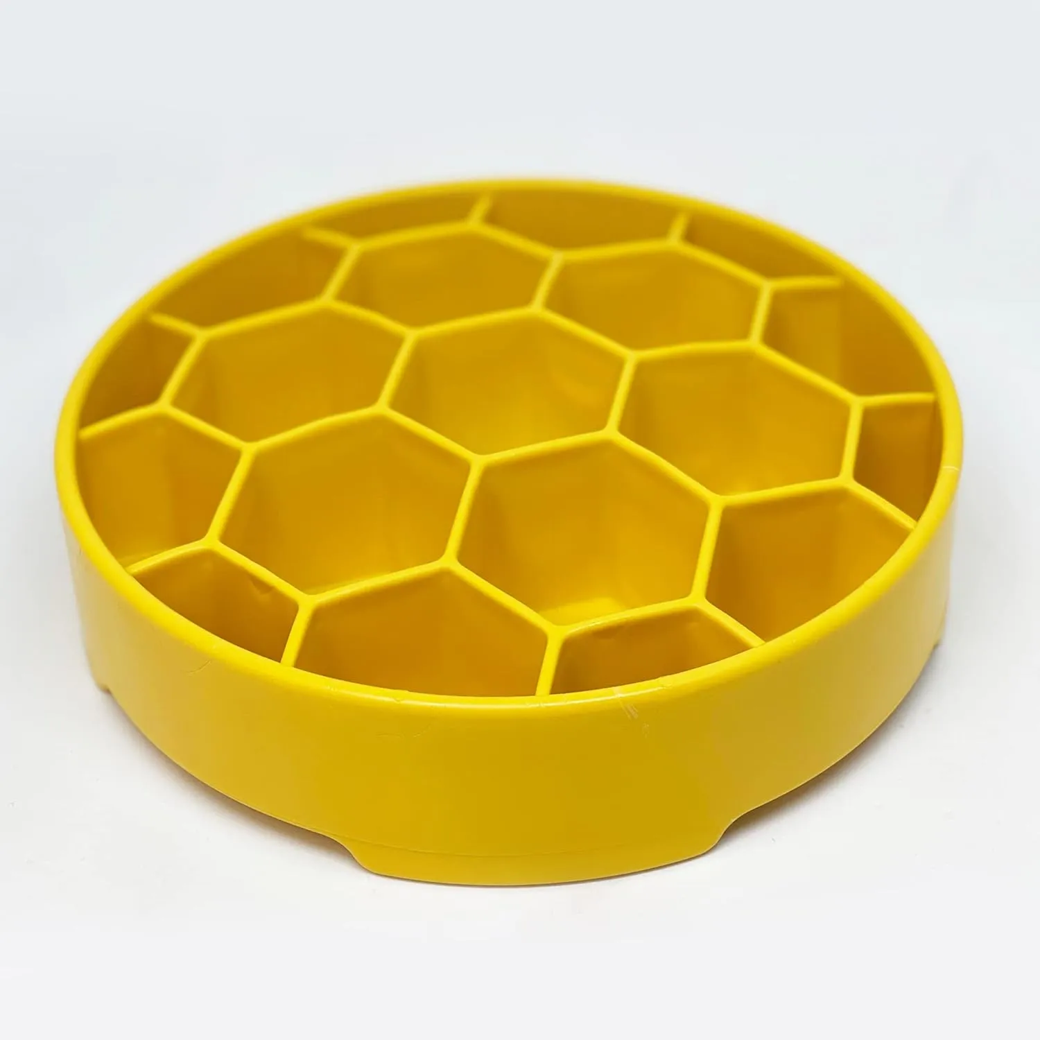 SodaPup Honeycomb Enrichment Bowl  Durable Slow Feeder Bowl Made in USA from Non-Toxic, Pet-Safe, Food Safe Material for Mental Stimulation, Slowing Down Eating, Healthy Digestion, & More