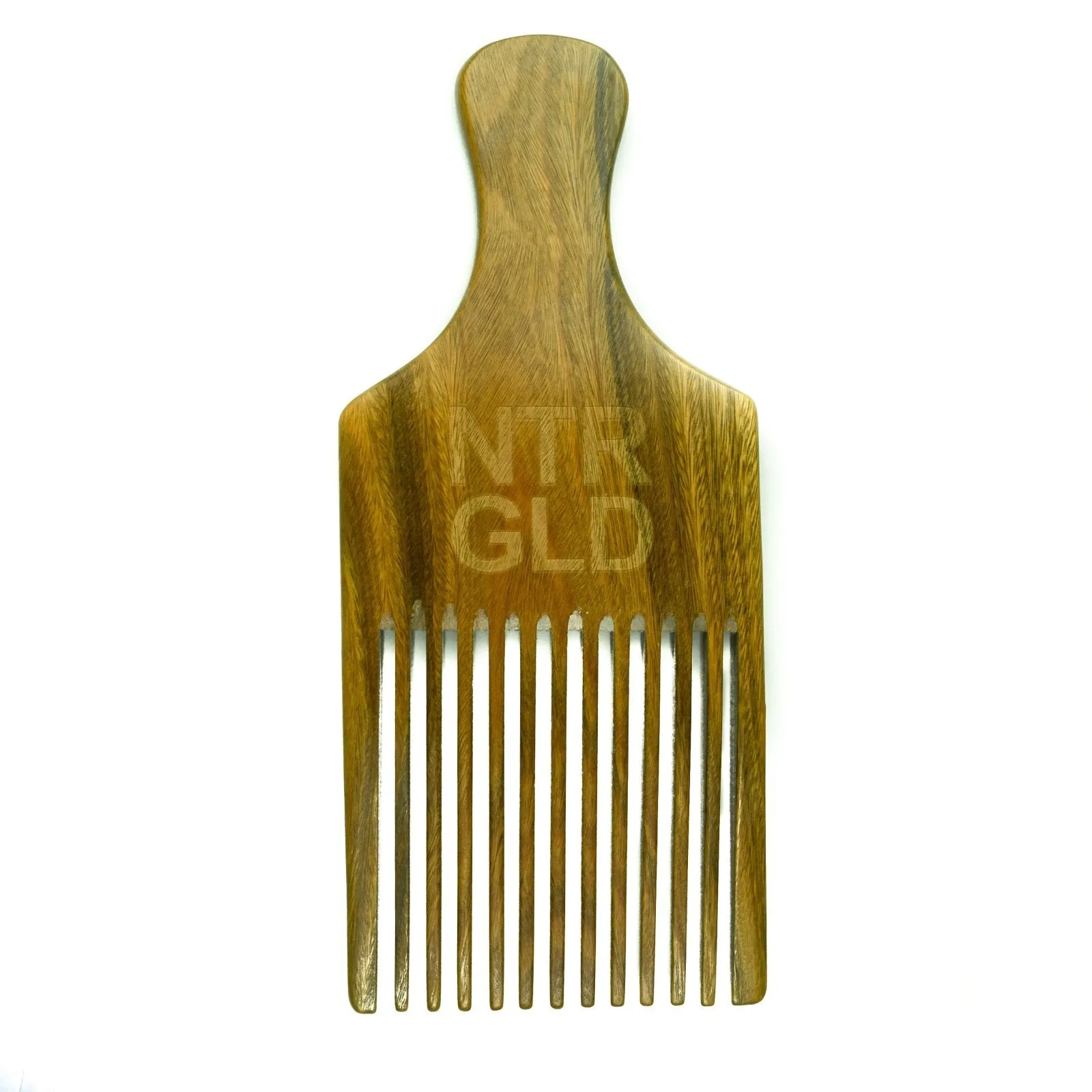 The Really Big Afro Power Pick Comb - 9 Inches x 4.5 Inches || Oil Infused Wooden Comb