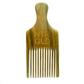 The Really Big Afro Power Pick Comb - 9 Inches x 4.5 Inches || Oil Infused Wooden Comb