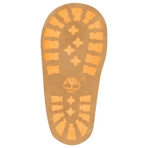 Timberland Infant Crib Wheat Leather Booties and Knit Hat Set