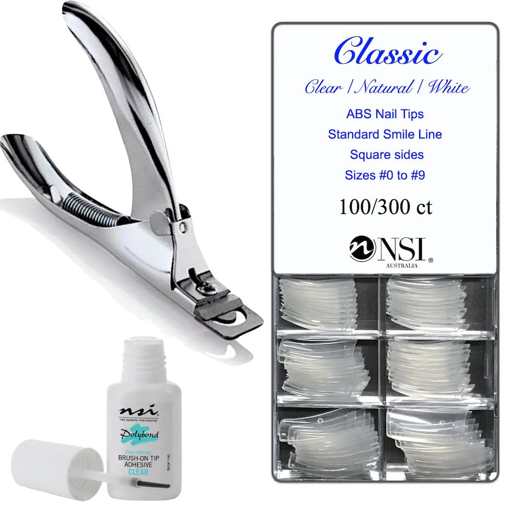 Tipping Pack with Classic Square Nail Tips