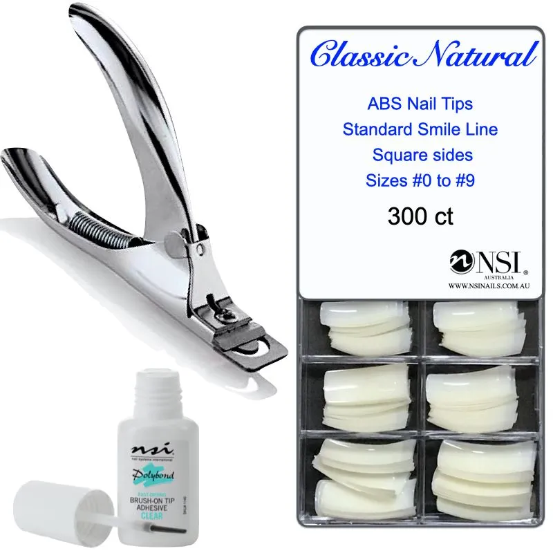 Tipping Pack with Classic Square Nail Tips