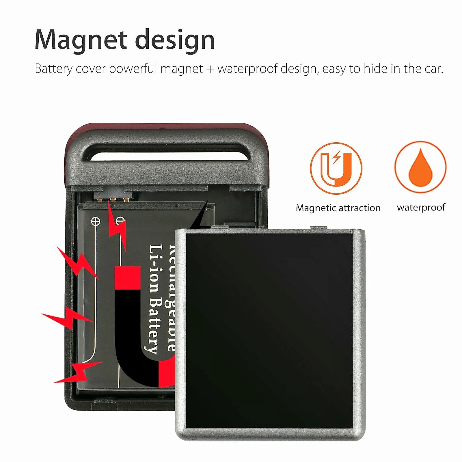 Upgraded Magnetic GPS Real Time Tracker with SOS Button