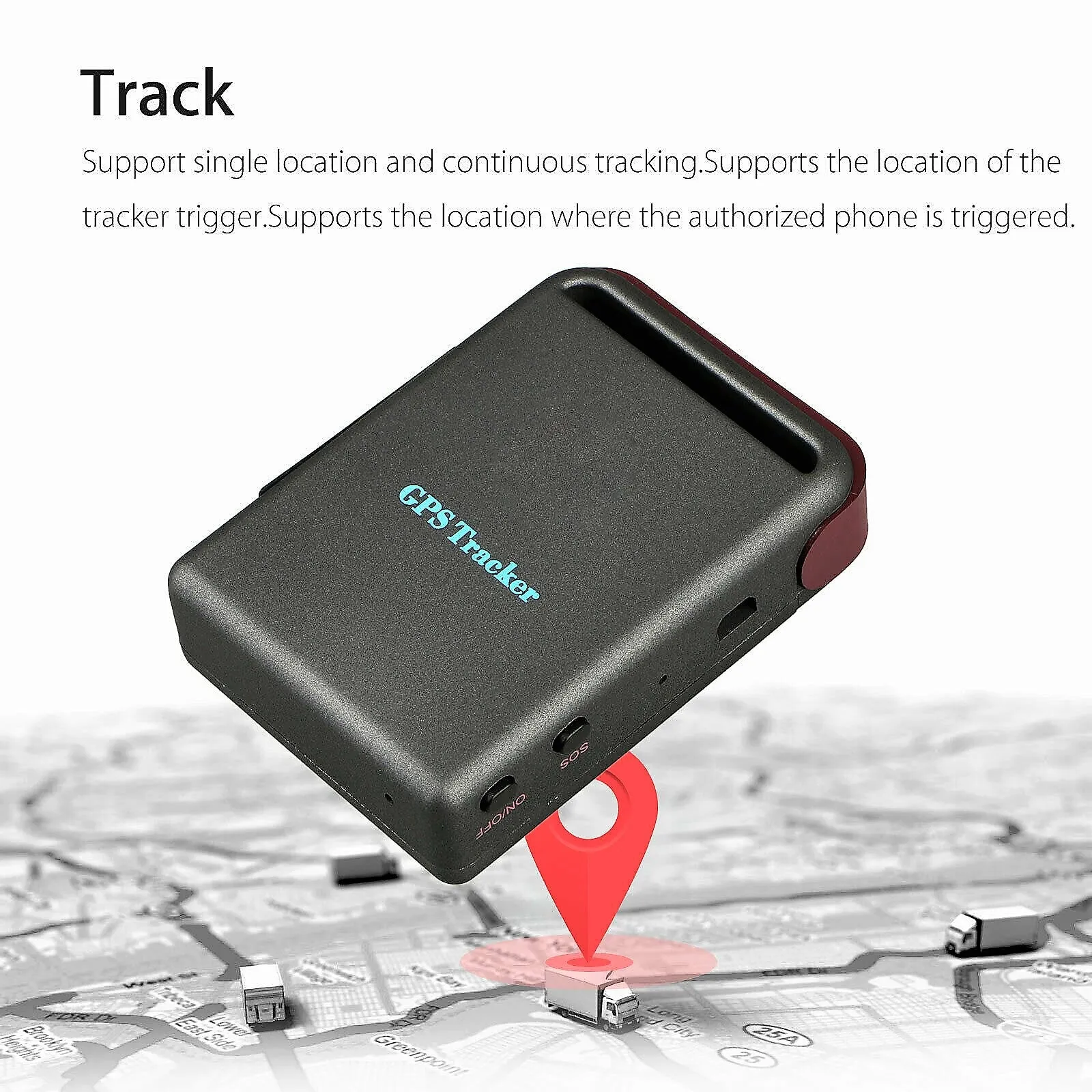Upgraded Magnetic GPS Real Time Tracker with SOS Button