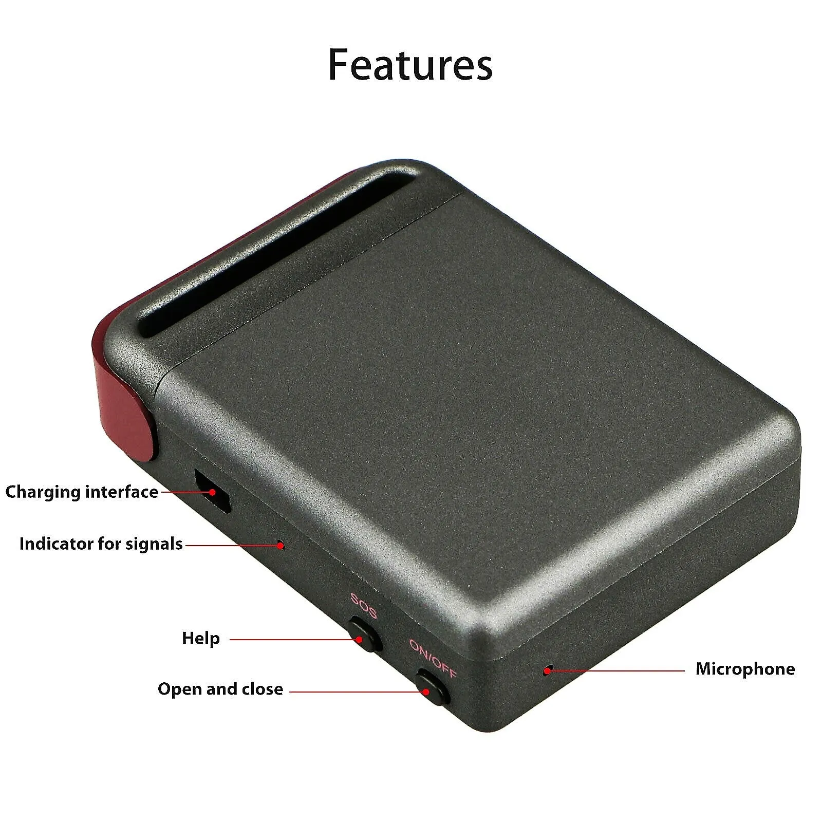 Upgraded Magnetic GPS Real Time Tracker with SOS Button
