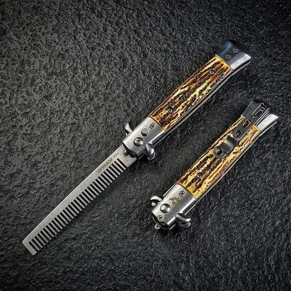 VC12 Italian Style Button Quick-open Comb