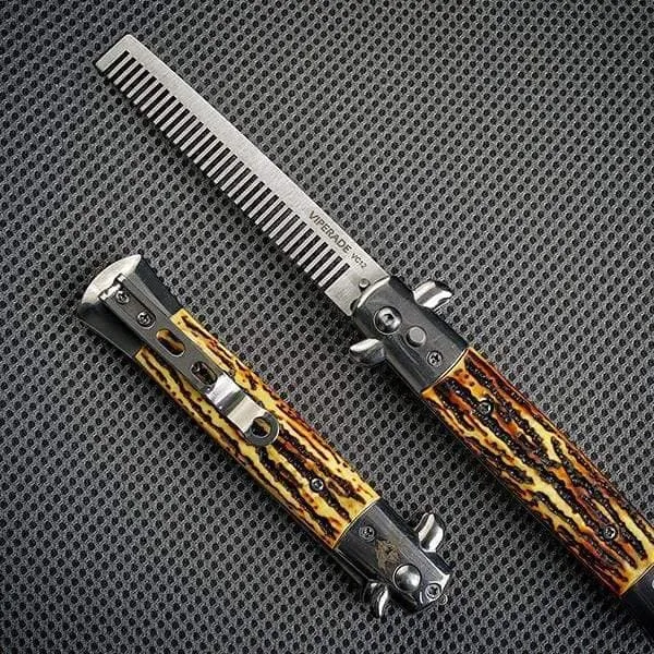 VC12 Italian Style Button Quick-open Comb