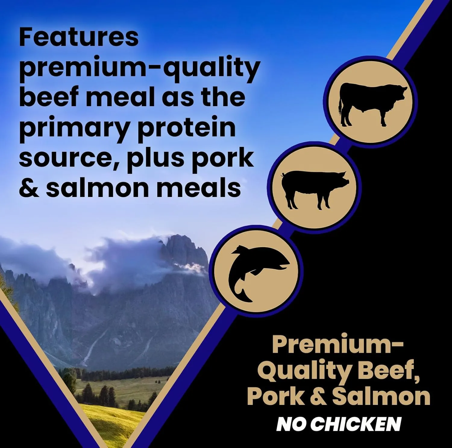 VICTOR- Sensitive Skin and Stomach, Beef Meal and Brown Rice Recipe, Dry Dog Food, 30-lb