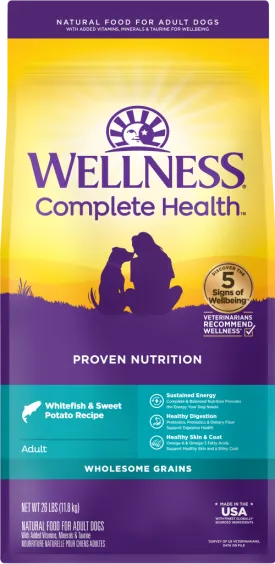 Wellness Complete Health Grained Whitefish & Sweet Potato Recipe Dry Dog Food
