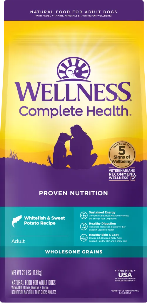 Wellness Complete Health Grained Whitefish & Sweet Potato Recipe Dry Dog Food