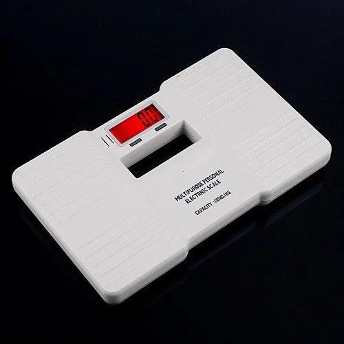 White Digital Bathroom Body Weight Scale 150 X 0.1KG