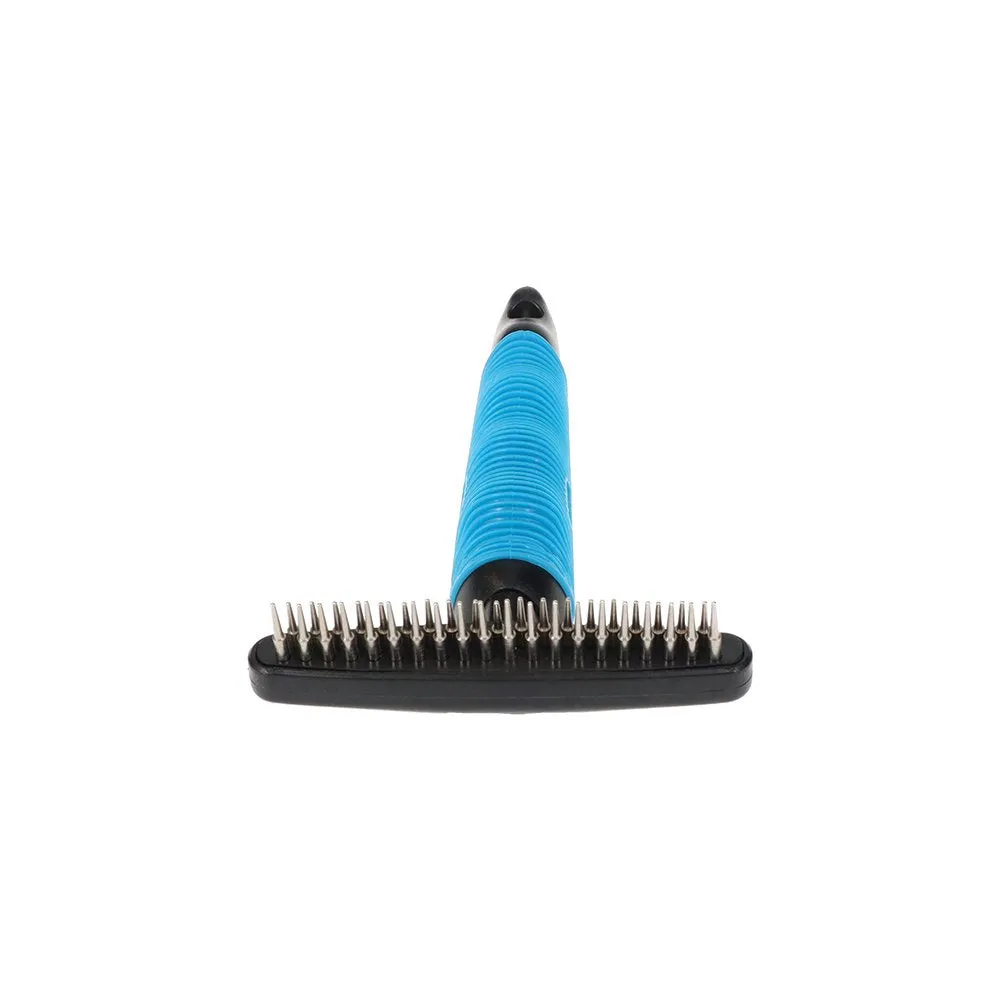 ZeeZ Comfort Double Row Rotating Teeth Undercoat Rake - 39 Teeth (Long Pins)